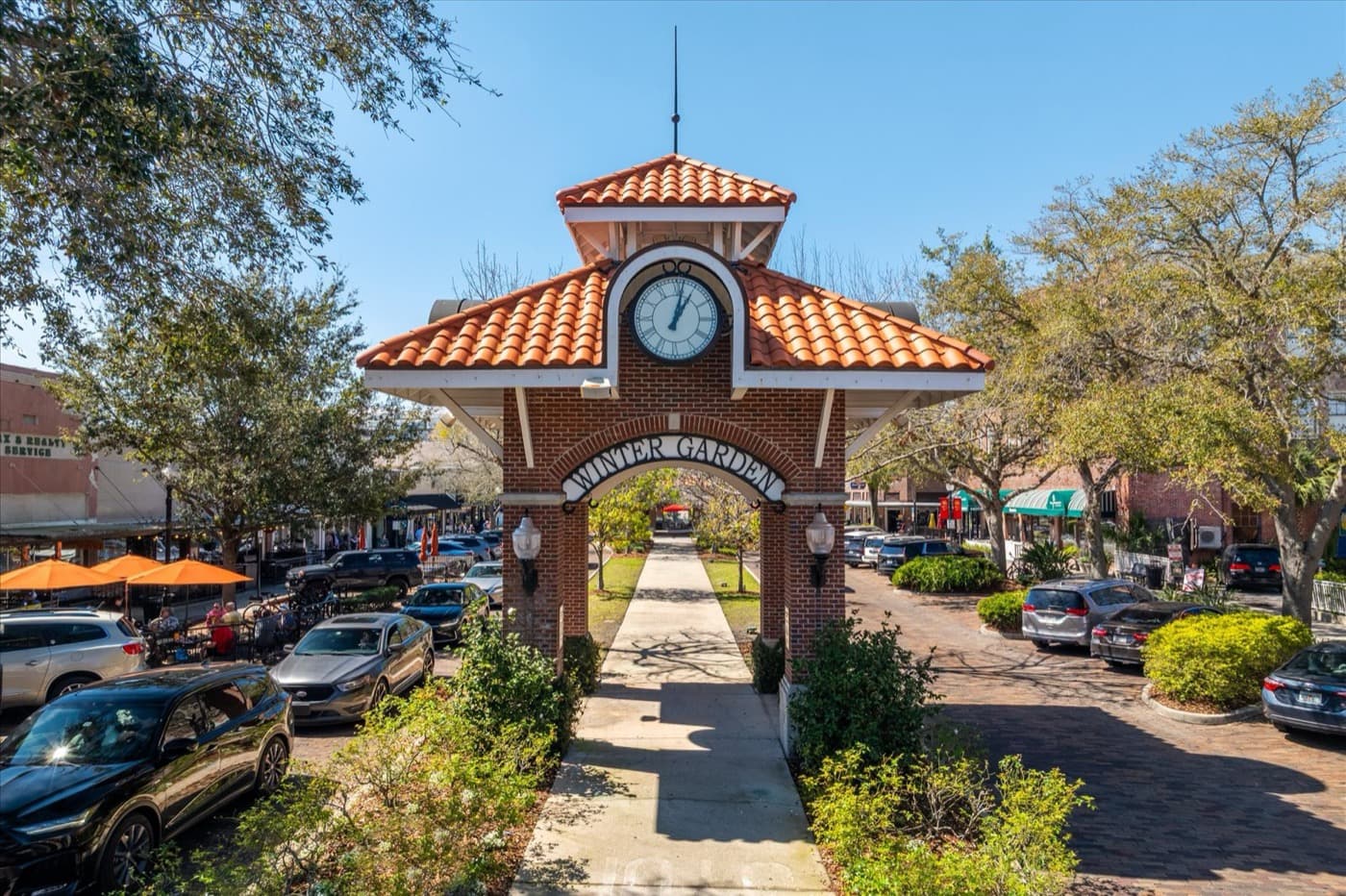 Elevated view of downtown Winter Garden